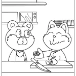 coloriage Bobby BearHug pour enfant de 6 ans