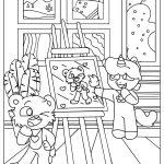 coloriage Bobby BearHug pour enfant de 5 ans