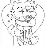 coloriage Bobby BearHug pour enfant de 7 ans