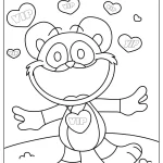 coloriage Bobby BearHug pour enfant de 4 ans
