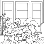 coloriage Bobby BearHug et apprentissage