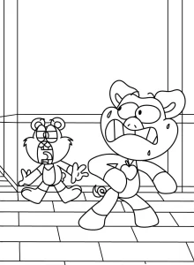 coloriage Bobby BearHug à imprimer gratuitement