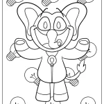 coloriage Bubba Bubbaphant pour enfants à imprimer