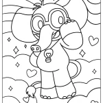 coloriage Bubba Bubbaphant pour enfant de 6 ans