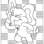 coloriage Bubba Bubbaphant pour enfant de 4 ans