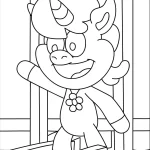 coloriage Craftycorn à imprimer a4