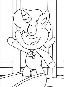 coloriage Craftycorn à imprimer a4