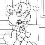 coloriage Craftycorn gratuit a imprimer