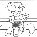coloriage Craftycorn pour enfant de à imprimer