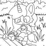 coloriage Craftycorn à imprimer pdf gratuit