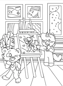 coloriage Craftycorn à imprimer pour enfant de 6 ans