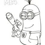 coloriage Despicable Me 4 a imprimer pour enfant de 4 ans