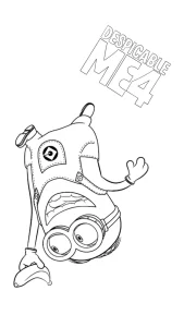 coloriage Despicable Me 4 pour enfant a imprimer gratuit
