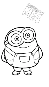 coloriage Despicable Me 4 à imprimer pour enfant de 6 ans