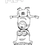 coloriage Despicable Me 4 à imprimer a4