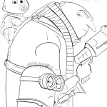 coloriage Despicable Me 4 à imprimer pour enfant de 4 ans