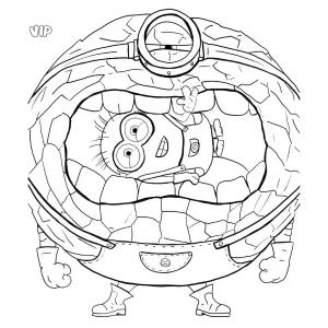 coloriage Despicable Me 4 et découpage à imprimer
