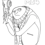 coloriage Despicable Me 4 pour enfant de à imprimer