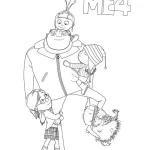 coloriage Despicable Me 4 de pour enfants