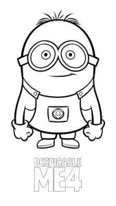 coloriage Despicable Me 4 gratuit a imprimer