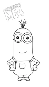 imprimer coloriage Despicable Me 4 gratuit