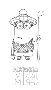 coloriage Despicable Me 4 et découpage à imprimer