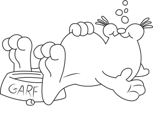 coloriage Garfield en ligne