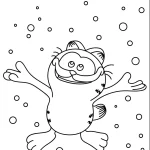 coloriage Garfield pour enfants a imprimer