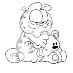 coloriage Garfield à imprimer gratuitement pdf