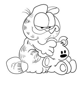 coloriage Garfield à imprimer gratuitement pdf