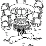 coloriage Garfield à imprimer