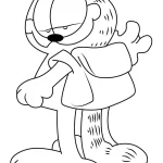 coloriage Garfield pour enfant de 10 ans