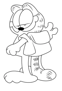 coloriage Garfield pour enfant de 10 ans