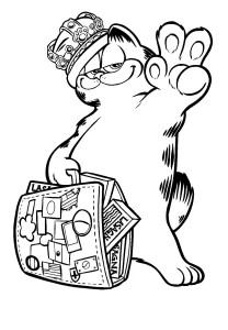 imprimer coloriage Garfield