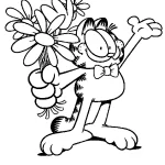 coloriage Garfield à imprimer gratuitement