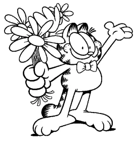 coloriage Garfield à imprimer gratuitement