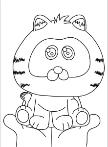 coloriage Garfield d