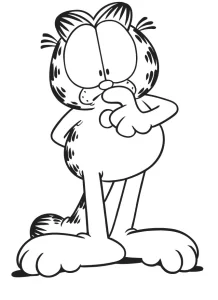 imprimer coloriage Garfield