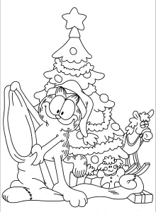 coloriage Garfield à imprimer pour enfants