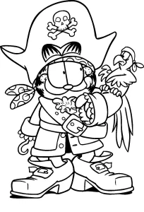 coloriage Garfield pour enfants à télécharger
