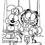 coloriage Garfield et dessin a imprimer