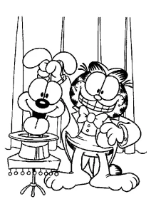 coloriage Garfield et dessin a imprimer