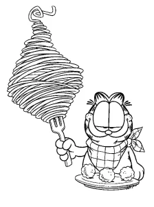 imprimer coloriage Garfield gratuit
