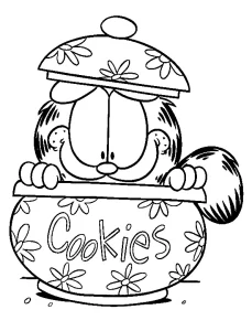 coloriage Garfield et dessin a imprimer