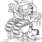 coloriage Garfield pour enfants à télécharger