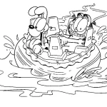 coloriage Garfield pour enfant de 8 ans