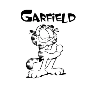 coloriage Garfield et apprentissage