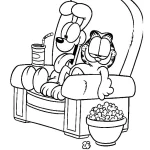 coloriage Garfield à imprimer a4