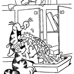 coloriage Garfield a imprimer gratuitement