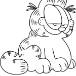 coloriage Garfield pour enfant à imprimer
